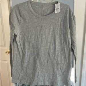 J. Crew Gray Long Sleeve Tee